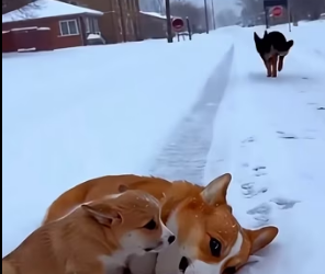 E2103002 The Moment a Homeless Dog Changed the Fates of a Mother and Her Corgi Puppy (Part 2)