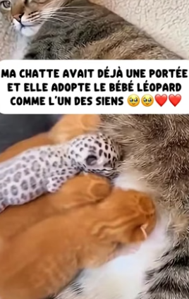 P2304010_Ce bébé léopard aurait dû mourir…  ma chatte a fait quelque chose  d’impossible  ��regarde ( PARTIE 2)